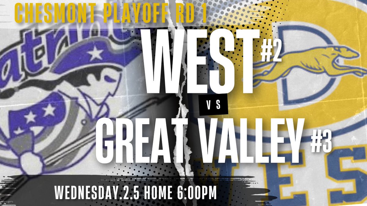 Ches-Mont playoffs begin at home tonight!