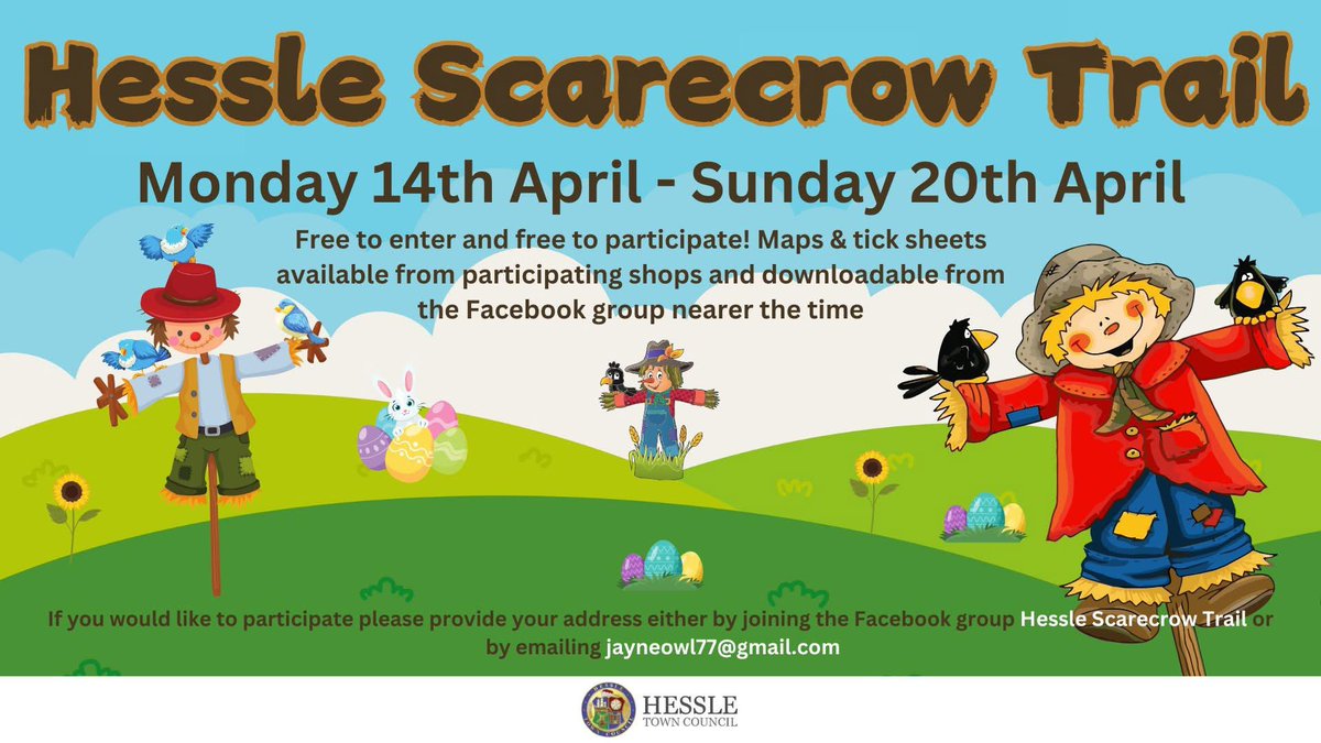 If you are planning on joining in the fun at this years Hessle Scarecrow Trail, make sure you join the Facebook group to keep up to date with all of the info you will need 😀 
facebook.com/groups/8145573…