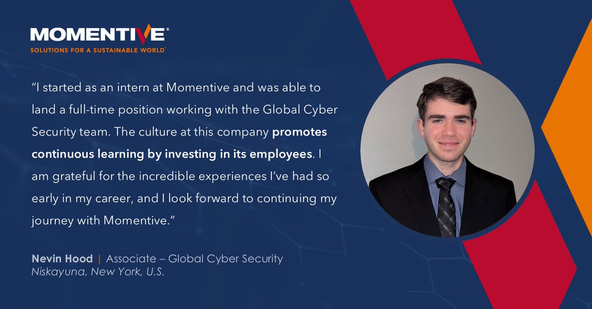 Momentive's tweet image. Today, Momentive is pleased to spotlight Nevin Hood, who is enabling Solutions for a Sustainable World™ in Niskayuna, New York, U.S.

#PartoftheSolution #Momentive #EmployeeSpotlight