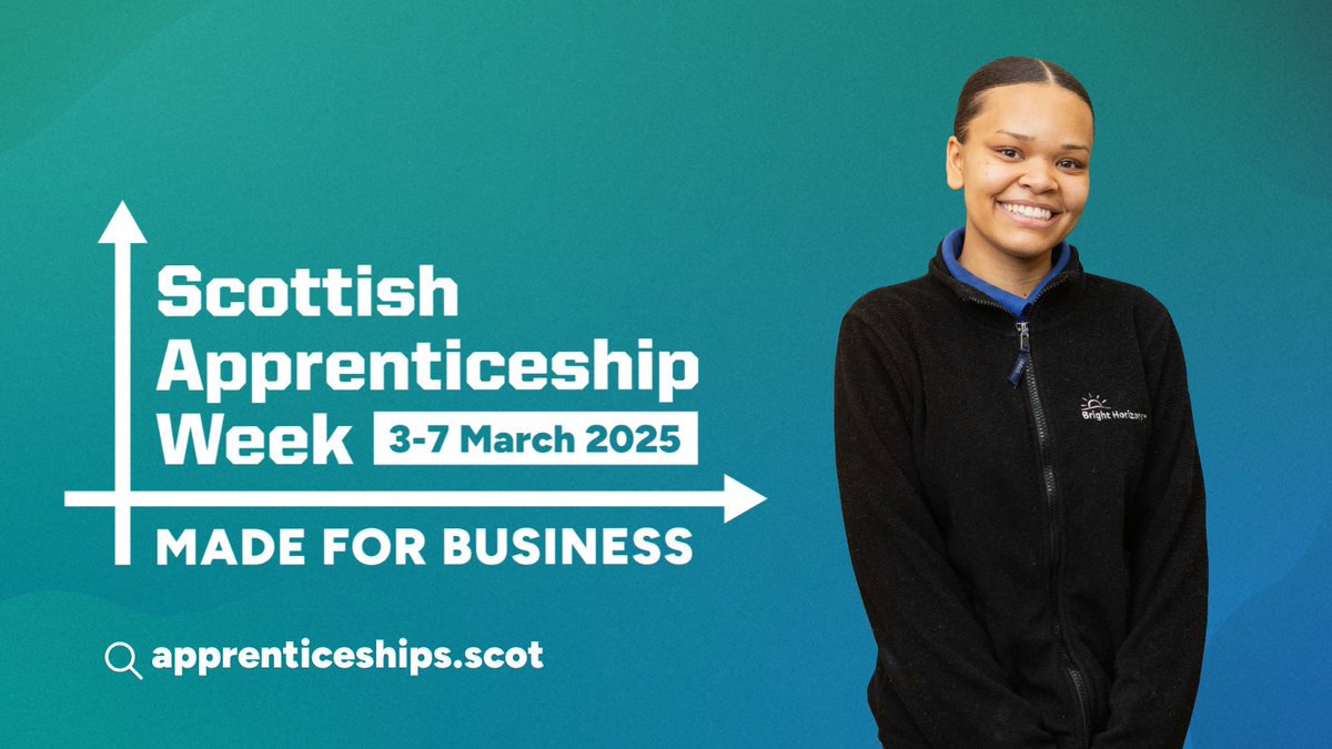 🌟 Apprenticeships are made for people and businesses alike! This Scottish Apprenticeship Week (3-7 March), see how work-based learning can shape Scotland’s future. 🏴󠁧󠁢󠁳󠁣󠁴󠁿 Find out more: ow.ly/CEre30sJffi #ScotAppWeek25 #MadeForBusiness