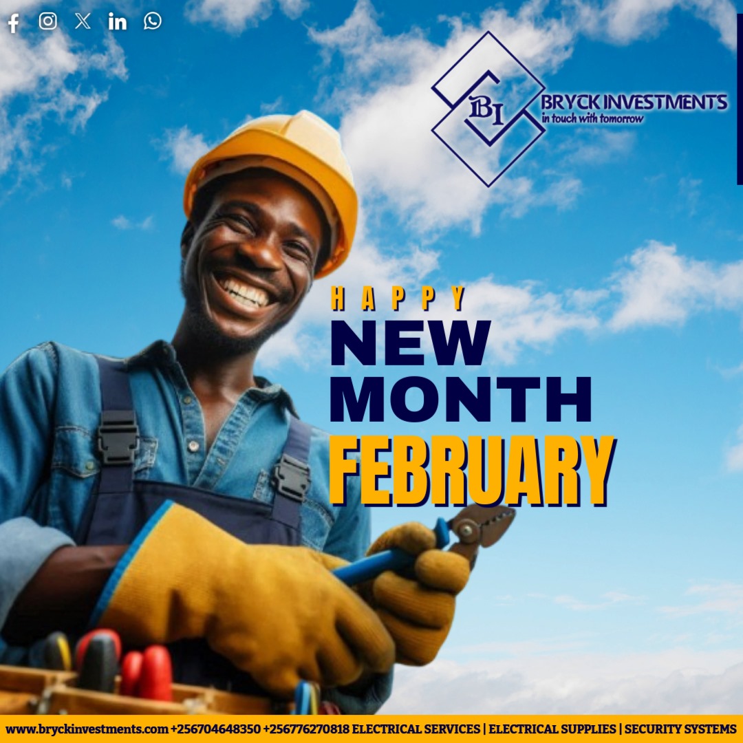 BI_Bryck's tweet photo. ⚡ Hello, February! ⚡New month, fresh energy! 💡🔌

"Commit to the Lord whatever you do, and He will establish your plans." — Proverbs 16:3

Safe &amp; efficient electrical solutions—just a call away!
#HappyFebruary #BryckInvestments #NewMonthNewEnergy

🌐 https://t.co/qWwpAwwvLi https://t.co/UuTDTHH4T6