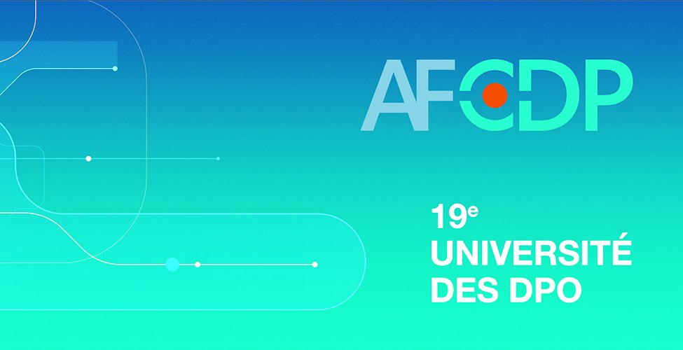 La CNIL participe à la 19ᵉ Université <a href="/afcdp/">AFCDP</a> des #DPO !
Professionnels, nos agents seront présents pour échanger avec vous ! 👉cnil.fr/fr/la-cnil-ser…
📅Les 6 &amp; 7 février 2025
📍Maison de la Chimie
Louis Dutheillet de Lamothe, secrétaire général de la CNIL, interviendra le 07/02