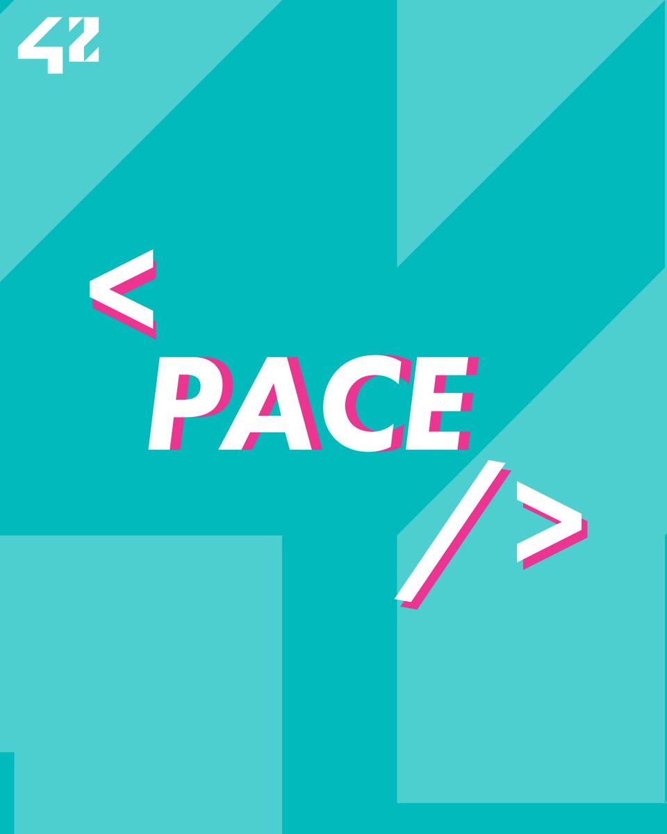 42Network's tweet photo. 42 Word of the Day: Pace ๐
At 42, your pace is the speed at which each student completes different milestones in the curriculum. Each student has its own pace, as 42 allows each and everyone to work at their own rhythm!
๐ธ #42Seoul, @42_yerevan, @42barcelonaftef
#42network https://t.co/HTJyny0dXM