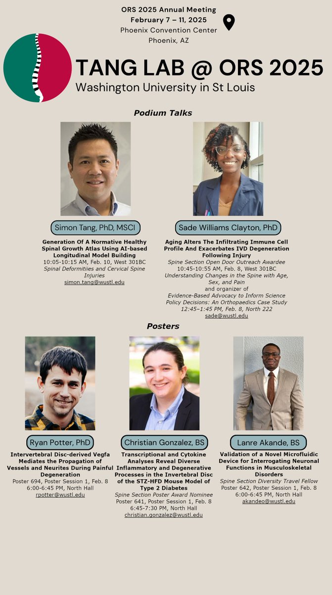 WUTangLab (@simonytanglab) on Twitter photo Appropriate as a closing post on this platform, we'd like to share that we're heading to the #ORS2025 AM and <a href="/OrsSpineSection/">ORS Spine Section</a> Symposium to share our latest findings! See you in Phoenix!
In the future, find us at Blue Sky! bsky.app/simonytanglab.… Appropriate as a closing post on this platform, we'd like to share that we're heading to the #ORS2025 AM and <a href="/OrsSpineSection/">ORS Spine Section</a> Symposium to share our latest findings! See you in Phoenix!
In the future, find us at Blue Sky! bsky.app/simonytanglab.…
