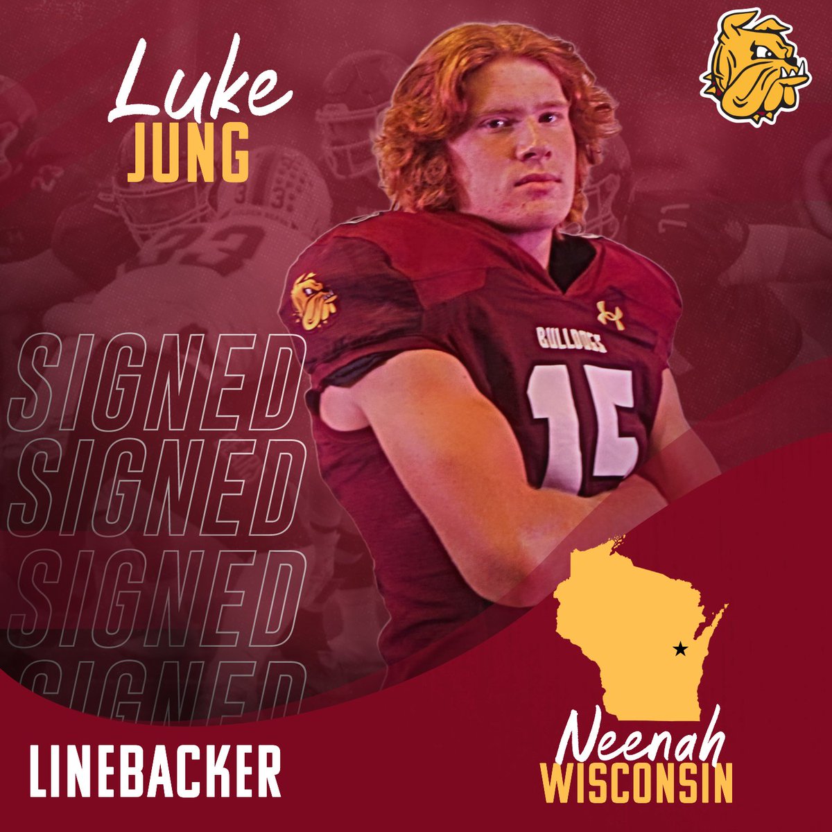 Signed...✍️

The 6'2" LB <a href="/LukeJun9/">Luke Jung</a> from Wisconsin is officially a 🐶

#EarnIt | #NSD25