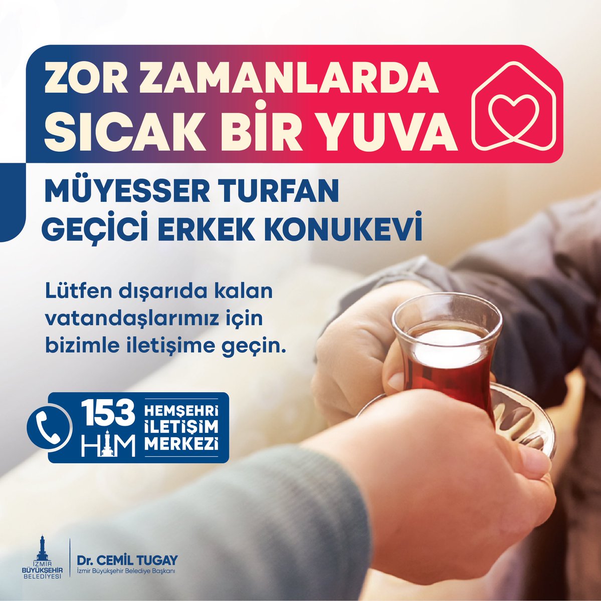 Müyesser Turfan Geçici Konuk Evi’nde barınma ihtiyacı olan vatandaşlarımıza sıcak bir yuva sağlıyoruz. 18-60 yaş arası, öz bakımını yapabilen ancak ekonomik zorluklar nedeniyle kalacak yeri olmayan erkek vatandaşlara barınma, yemek, sağlık hizmetleri ve psiko-sosyal destek