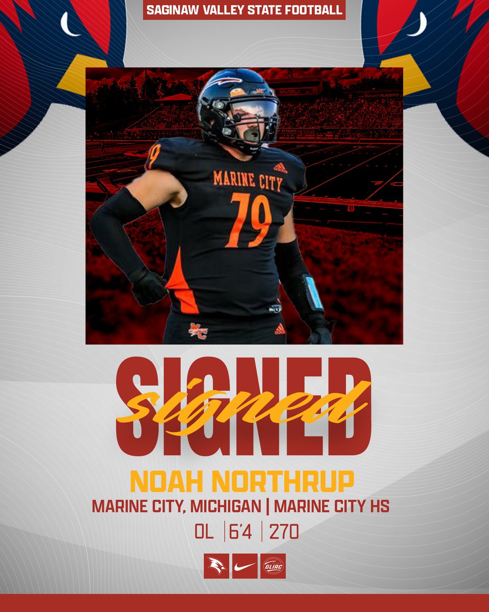 SVSU Football (@svsu_football) on Twitter photo ππ
π
πππππ π
Welcome to the family <a href="/NoahNorthrup2/">Noah Northrup</a>
#EarnIT | #NSD25 ππ
π
πππππ π
Welcome to the family <a href="/NoahNorthrup2/">Noah Northrup</a>
#EarnIT | #NSD25