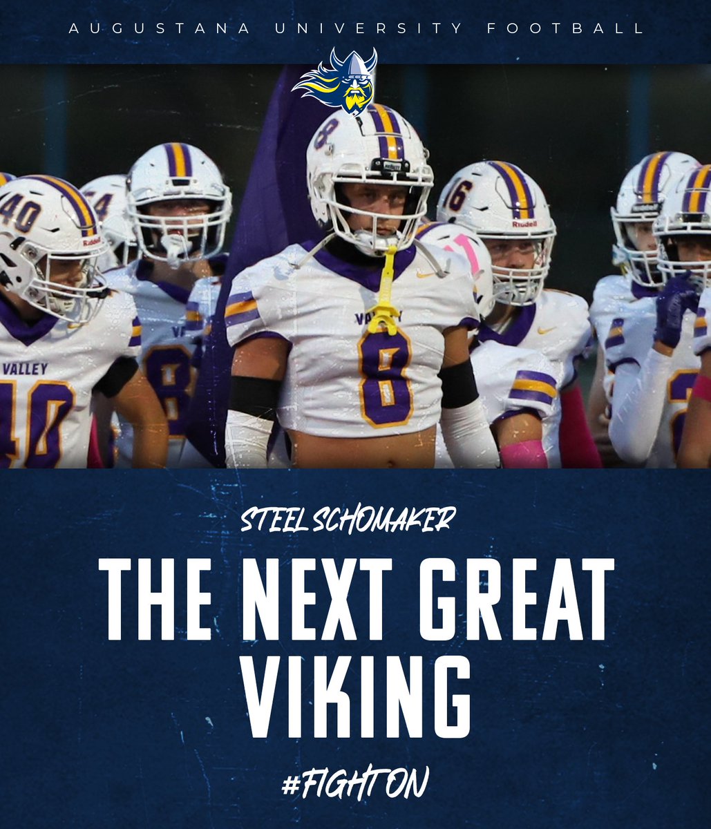 Augustana Football (@augiefb) on Twitter photo The 𝘾𝙝𝙖𝙢𝙥𝙨 welcome Steel to the <a href="/GoAugie/">Augustana Vikings</a> family🖊️
🗡️ DB
🗡️ 6’3” // 205
🗡️ Valley Center, Kansas
🗡️ <a href="/SchomakerSteel/">Steel schomaker</a>
#BeTheRock | #BuildingChampions | #NSD25 The 𝘾𝙝𝙖𝙢𝙥𝙨 welcome Steel to the <a href="/GoAugie/">Augustana Vikings</a> family🖊️
🗡️ DB
🗡️ 6’3” // 205
🗡️ Valley Center, Kansas
🗡️ <a href="/SchomakerSteel/">Steel schomaker</a>
#BeTheRock | #BuildingChampions | #NSD25