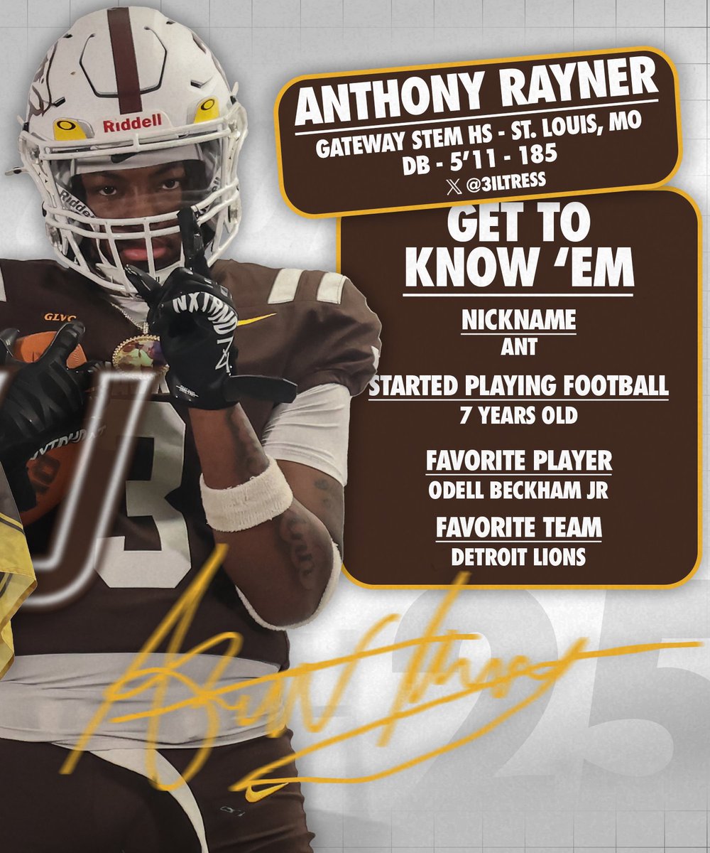 Quincy University Football (@quhawksfootball) on Twitter photo Hawk Nation, let's welcome Defensive Back, Anthony Rayner <a href="/3iltress/">Anthony Rayner</a>, from Gateway Stem High School to the Gem City! Hawk Nation, let's welcome Defensive Back, Anthony Rayner <a href="/3iltress/">Anthony Rayner</a>, from Gateway Stem High School to the Gem City!