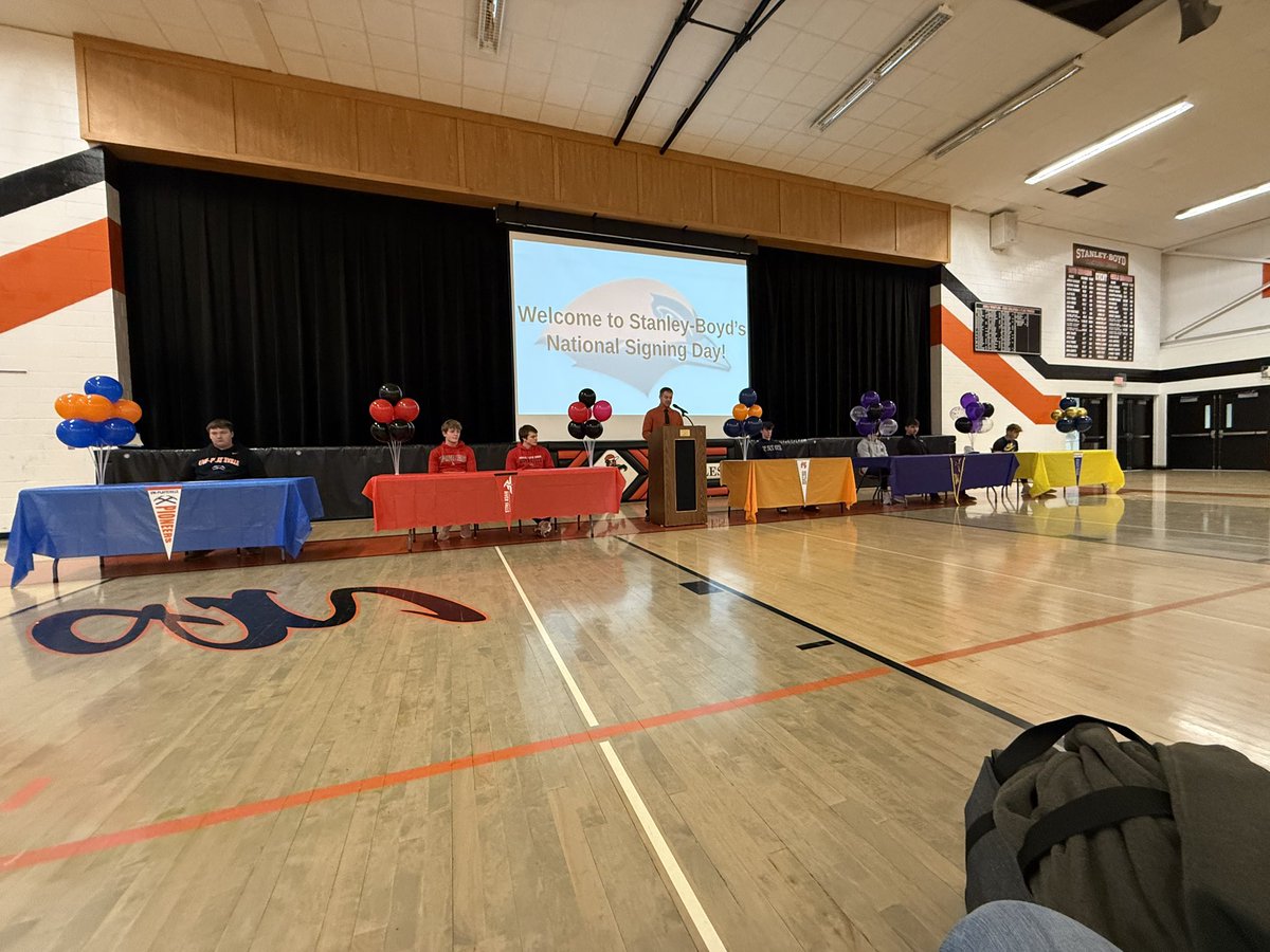 Brody Mahr (@coach_mahr) on Twitter photo Huge day for the Stanley-Boyd Class of 2025! Seven athletes putting pen to paper.
<a href="/KletschRudy83/">Rudy Kletsch</a> & <a href="/jakelagrander/">Jake</a> ๐<a href="/UWRFFootball/">Falcon Football</a> <a href="/SchadRiley/">Riley Schad</a> ๐ <a href="/UWPlattFootball/">UW-Platteville Football</a> <a href="/logan_gray18/">Logan Gray</a>๐ <a href="/NorthlandHoops/">LumberJackBasketball</a> <a href="/colebrennerrr/">COLE BRENNER 2025</a> ๐ <a href="/UWECFootball/">Blugold Football</a> <a href="/MaddenMahr6/">Madden Mahr</a> & <a href="/Stormtiry50/">Storm Tiry</a>๐<a href="/MinnStFootball/">Minnesota State Football</a> Huge day for the Stanley-Boyd Class of 2025! Seven athletes putting pen to paper.
<a href="/KletschRudy83/">Rudy Kletsch</a> & <a href="/jakelagrander/">Jake</a> ๐<a href="/UWRFFootball/">Falcon Football</a> <a href="/SchadRiley/">Riley Schad</a> ๐ <a href="/UWPlattFootball/">UW-Platteville Football</a> <a href="/logan_gray18/">Logan Gray</a>๐ <a href="/NorthlandHoops/">LumberJackBasketball</a> <a href="/colebrennerrr/">COLE BRENNER 2025</a> ๐ <a href="/UWECFootball/">Blugold Football</a> <a href="/MaddenMahr6/">Madden Mahr</a> & <a href="/Stormtiry50/">Storm Tiry</a>๐<a href="/MinnStFootball/">Minnesota State Football</a>