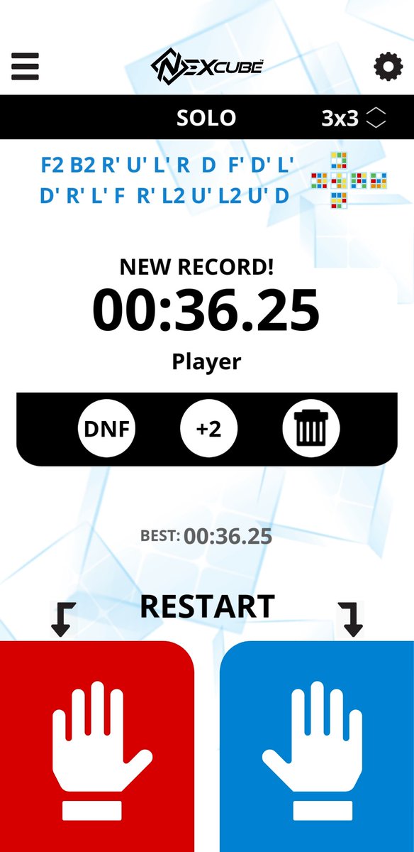 ルービックキューブ、初の30秒台。うれしい！