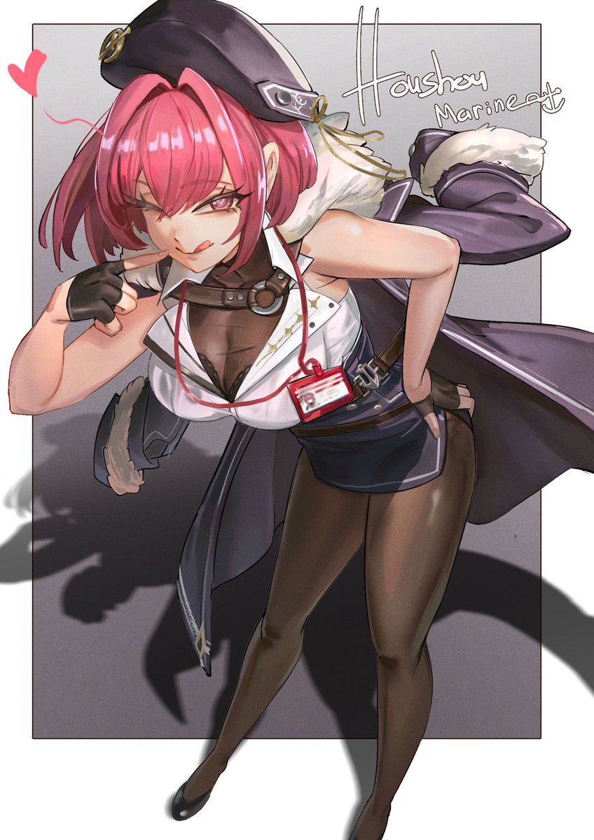 Drawing  Marine Senchou fanarrtt!!✨~~⚓️⚓️ #hololive #マリンのお宝