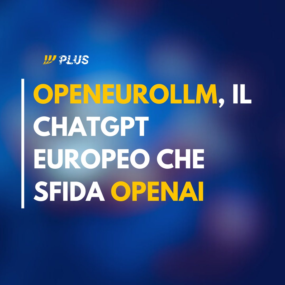 FastwebPlus's tweet image. 🤖 OpenEuroLLM è un progetto europeo per un modello linguistico open source e multilingua, pensato per rispettare le normative UE e garantire sicurezza e trasparenza
Sarà la volta buona per avere un'IA europea? ➡️ gofw.it/openeurollm-sf…
#fastwebplus #tuseifuturo #ChatGPT #LLM
