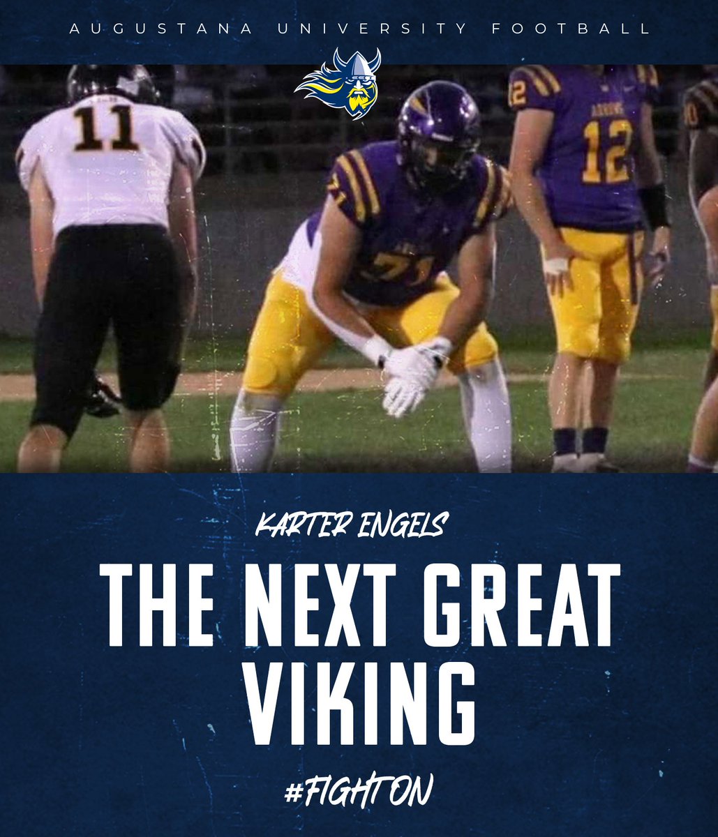The 𝘾𝙝𝙖𝙢𝙥𝙨 welcome Karter to the <a href="/GoAugie/">Augustana Vikings</a> family🖊️

🗡️ OL
🗡️ 6’6” // 293
🗡️ Watertown, S.D.
🗡️ <a href="/karter_engels14/">Karter Engels</a>

#BeTheRock | #BuildingChampions | #NSD25