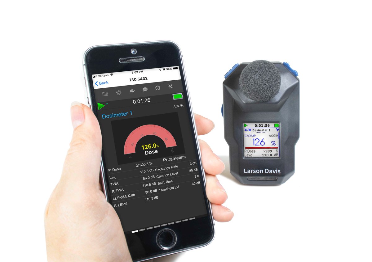 Excited to announce the launch of our workplace noise monitoring solution from Larson Davis! 

Our new dosimeter combines precision personal noise exposure monitoring with seamless app connectivity, allowing professionals to easily view &amp; analyze exposure data in real-time