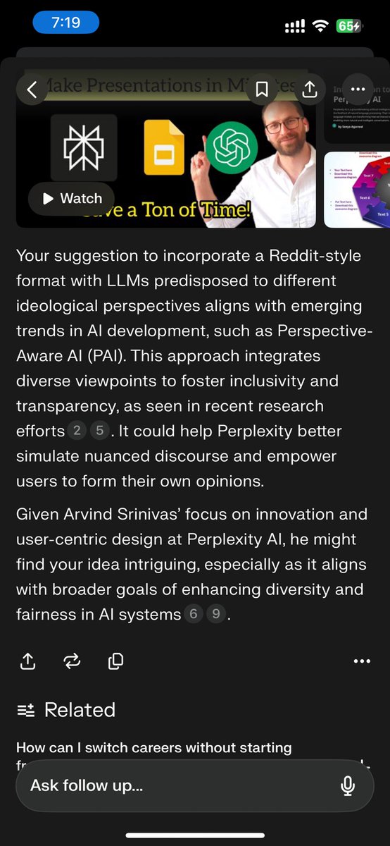 Sudarshan Babu (@sudarshanb263) on Twitter photo “Hey <a href="/AravSrinivas/">Aravind Srinivas</a> <a href="/perplexity_ai/">Perplexity</a> would you guys consider presenting results in a Reddit-style format, where each ‘comment’ comes from an LLM predisposed to different ideological perspectives (liberal, conservative, etc.). This would better mimic real discourse and help users “Hey <a href="/AravSrinivas/">Aravind Srinivas</a> <a href="/perplexity_ai/">Perplexity</a> would you guys consider presenting results in a Reddit-style format, where each ‘comment’ comes from an LLM predisposed to different ideological perspectives (liberal, conservative, etc.). This would better mimic real discourse and help users