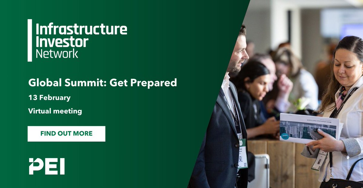 📢 Are you prepared for the Infrastructure Investor Global Summit?

Join us for a virtual session designed to help you maximize your Summit experience:
📅 Date: 13 February

🎯 Join the #InfrastructureInvestorNetwork and make the most of the Summit: okt.to/ugy8GW