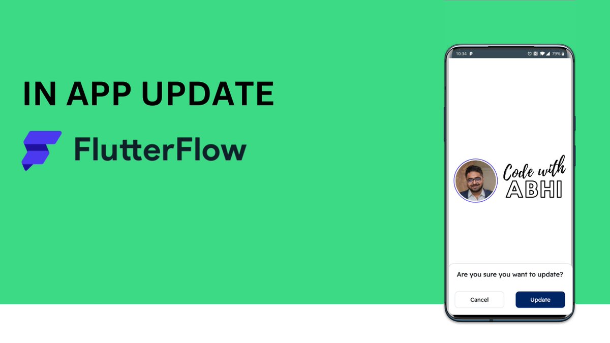 _codewithabhi's tweet image. 🎥 Learn how to implement In-App Updates in FlutterFlow with my latest tutorial! 📲🔥
📺 Watch now youtube.com/watch?v=n6Pf3p…
#FlutterFlow #AppUpdates #NoCode #AppDevelopment #CodeWithAbhi @flutterflow @FlutterDev