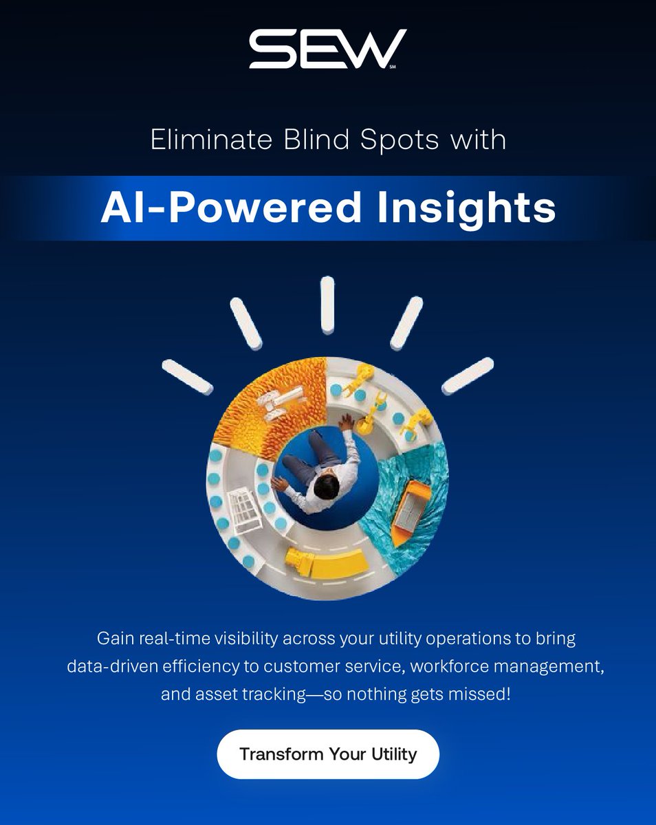 SmartEnergyW's tweet image. Utilities can&apos;t afford blind spots! With AI-driven insights, every decision is smarter. Ready to eliminate them? 

ow.ly/VqRX50URXPA 

#AIInsights #UtilityTransformation #DataDrivenDecisions #FutureOfUtilities #SmartOperations