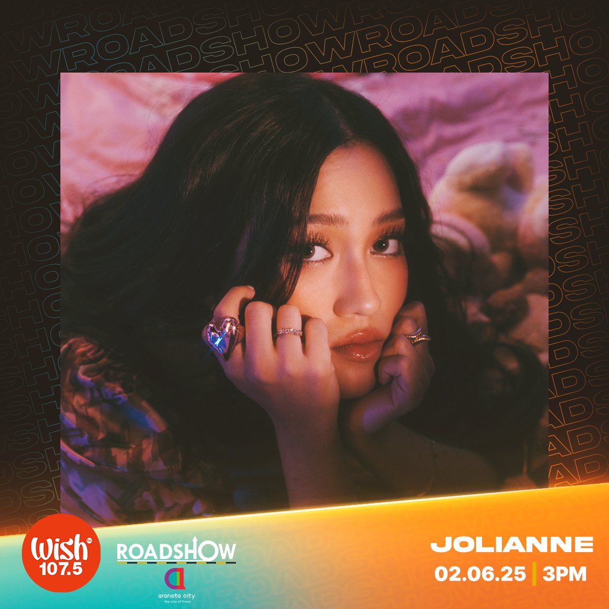 Wish FM 107.5 (@wish1075) on Twitter photo Watch the live Wish Bus performances of OPM artists <a href="/joliannesalvado/">jolianne</a>, <a href="/acebanzuelo/">ace banzuelo</a>, and <a href="/RobledoTimido/">Robledo Timido</a> on today's Roadshow!
The Wish 107.5 Bus will be parked at <a href="/TheBigDome/">SmartAranetaColiseum</a> (Green Gate). Watch the live Wish Bus performances of OPM artists <a href="/joliannesalvado/">jolianne</a>, <a href="/acebanzuelo/">ace banzuelo</a>, and <a href="/RobledoTimido/">Robledo Timido</a> on today's Roadshow!
The Wish 107.5 Bus will be parked at <a href="/TheBigDome/">SmartAranetaColiseum</a> (Green Gate).