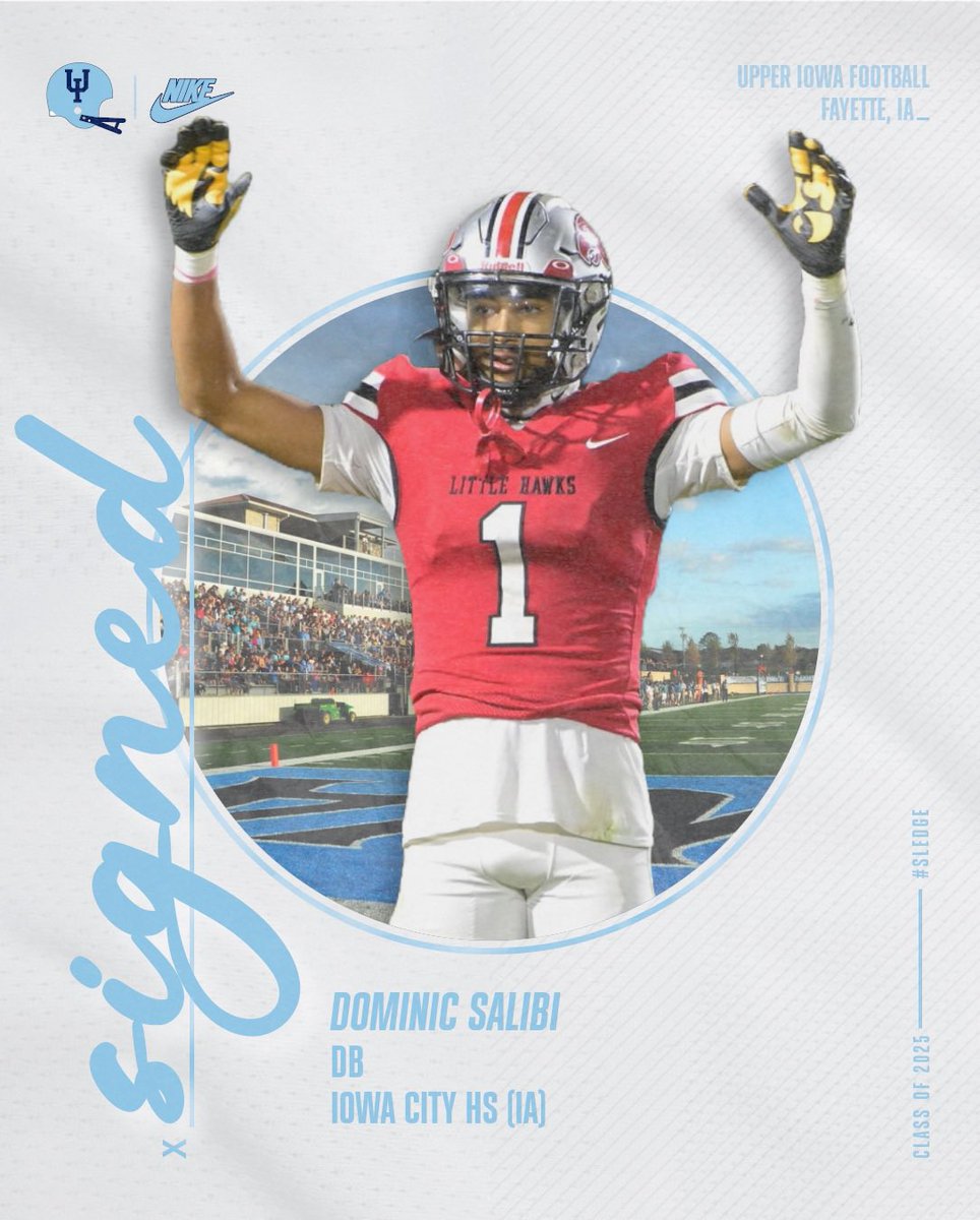 Upper_Iowa_FB's tweet image. 𝕆𝕗𝕗𝕚𝕔𝕚𝕒𝕝𝕝𝕪 𝕊𝕚𝕘𝕟𝕖𝕕 ✍️‼️

𝐏𝐞𝐚𝐜𝐨𝐜𝐤 𝐍𝐚𝐭𝐢𝐨𝐧 welcomes you to @Upper_Iowa_FB 

@Dominic_salibi 
@CityHighFB 

#NSD25 | #SLEDGE | 🦚🏈