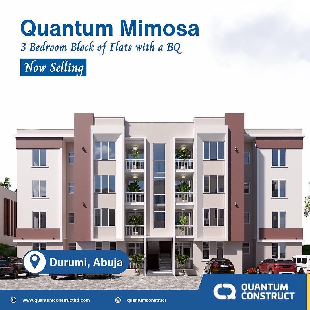 Serm_B's tweet photo. 3 Bedroom Block of Flats with BQ
Location: Durumi by Area 1 old secretariat
Now selling 
Pls retweet https://t.co/hiiEt01UZy
