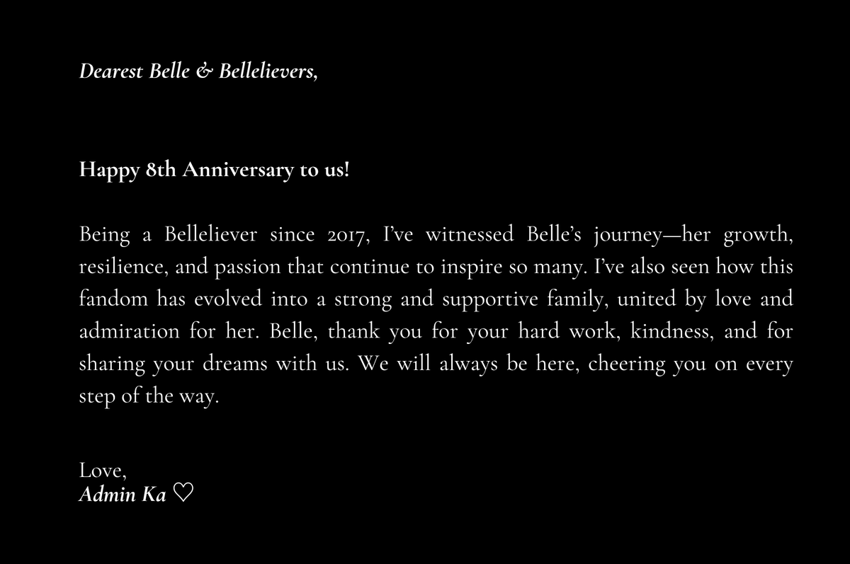 BELLELIEVERS OFFICIAL tweet media