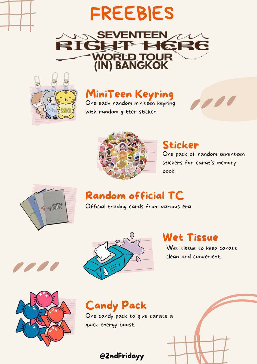 2ndFridayy's tweet photo. 🍊 17 right here in bkk freebies 🍊

Date: 15/02/25 (Day 1)
Loc: TBC

🎁 details in picture

p/s: If you are OT13, you are welcome to claim since it is all random pack 🫰🏻

See you soon, 캐럿들 🩵🩷

 #SVT_RIGHT_HERE_IN_BANGKOK
#SVTinBKK
#SVT_RIGHT_HERE_IN_ASIA https://t.co/OaEIGZruOD