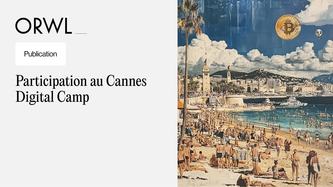 ORWL_ (@orwl_avocats) on Twitter photo ORWL_ était au Cannes Digital Camp !
Notre associé <a href="/williamororke/">William O'Rorke</a> a partagé son expertise juridique sur les paiements en cryptos devant 400 commerçants, après que <a href="/davidlisnard/">David Lisnard</a> a souligné l'importance de la stratégie Web3 pour sa ville.
Rendez-vous à <a href="/EthCC/">EthCC - Ethereum Community Conference</a> début juillet ! ORWL_ était au Cannes Digital Camp !
Notre associé <a href="/williamororke/">William O'Rorke</a> a partagé son expertise juridique sur les paiements en cryptos devant 400 commerçants, après que <a href="/davidlisnard/">David Lisnard</a> a souligné l'importance de la stratégie Web3 pour sa ville.
Rendez-vous à <a href="/EthCC/">EthCC - Ethereum Community Conference</a> début juillet !