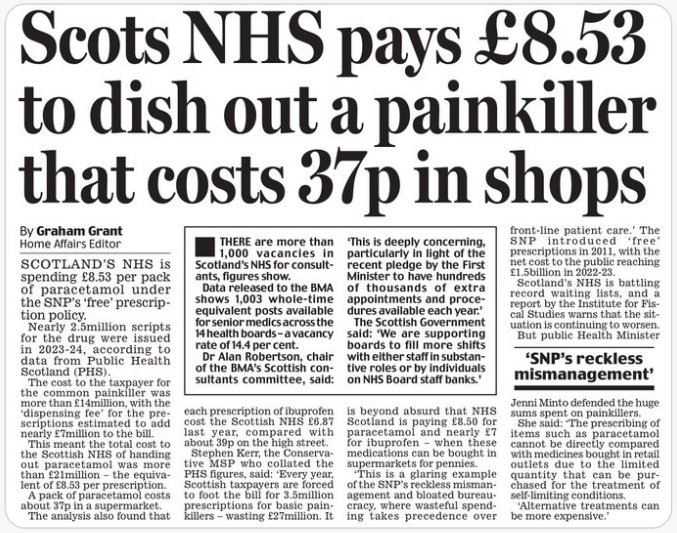 This is the reality of many so-called 'free' public sector services.

Taxpayers actually pay much more than the market cost. They are not 'free'.