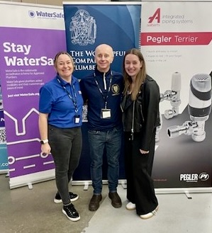 We want to wish good luck to all the HIP Learner of the Year competitors at the Midlands Regional Heat <a href="/Tresham/">Scott Tresham</a> College tomorrow!
Here's Alanna Impey, CIPHE , Liveryman Jason Clark &amp; Daisy Turner, WCoP bursary winner at the HIP Southeast heats on Tuesday this week.

#HIPLOY25