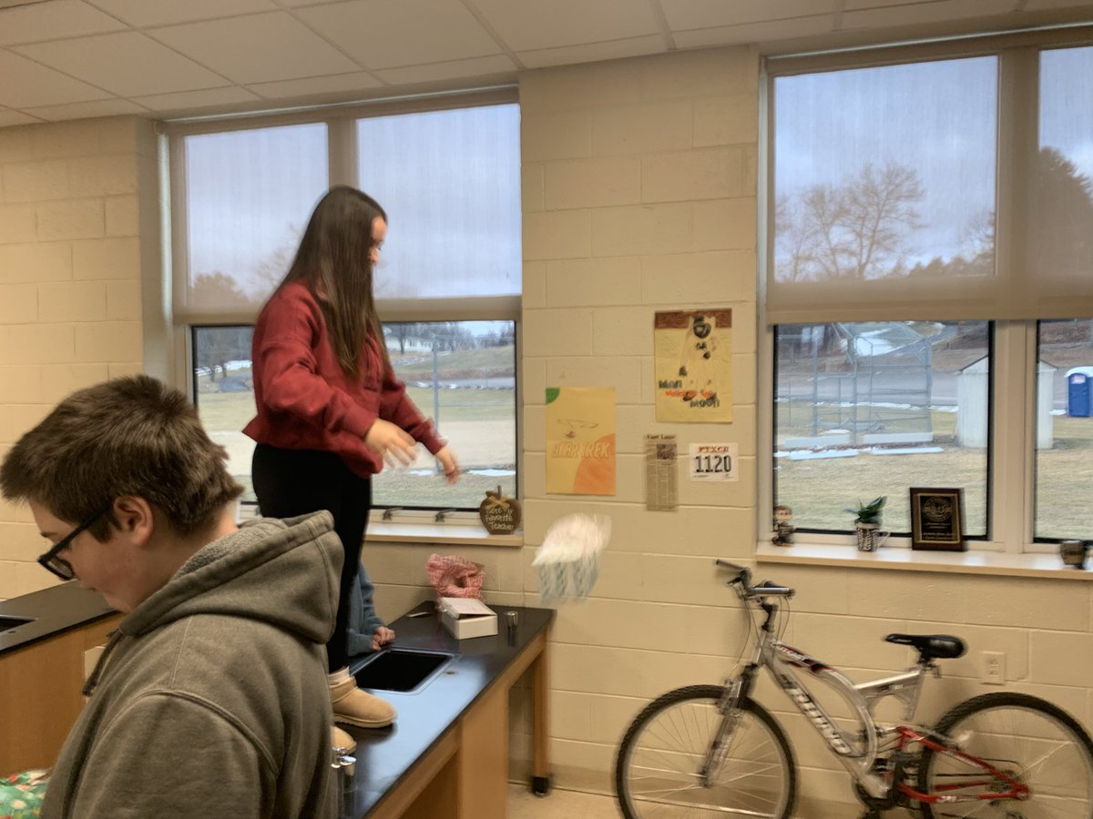 Mr. Sobe &amp; Mrs. Height teamed up for an awesome lesson! Math students coded the Mico-bits to go off if the force would break an egg and the Science students engineered designs to survey the drop challenge! The stuff that happens in the walls of LL is magical! #Knight_Vision3