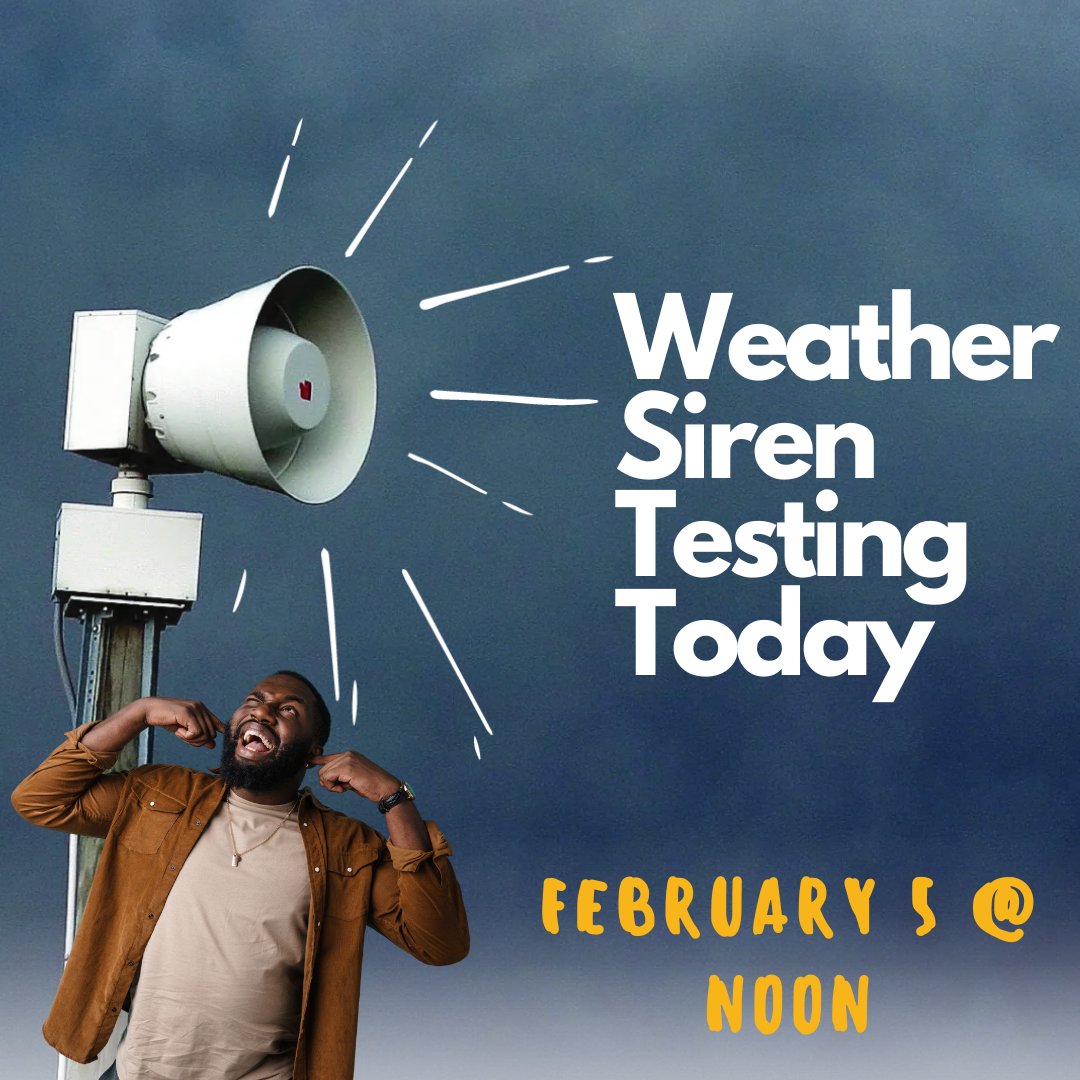 AlpharettaDPS's tweet photo. FYI, today around noon, we'll be testing the emergency sirens to make sure they're in working order, just in case...

#ADPS #AlpharettaDPS #AlpharettaFire #AlpharettaPD #Alpharetta911 #BePrepared #AwesomeAlpharetta #LiveWorkPlay https://t.co/2MPVK88cVb