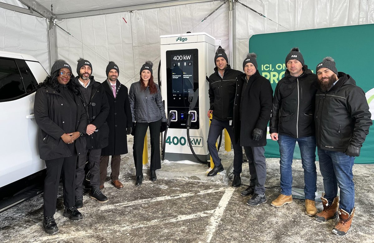 This week, Filgo celebrated the launch of Quebec’s first #A400 All-in-One charger, offering drivers an ultra-fast charging experience to meet rising demand for #EVcharging in the Montreal area and accelerating the transition to electric mobility.