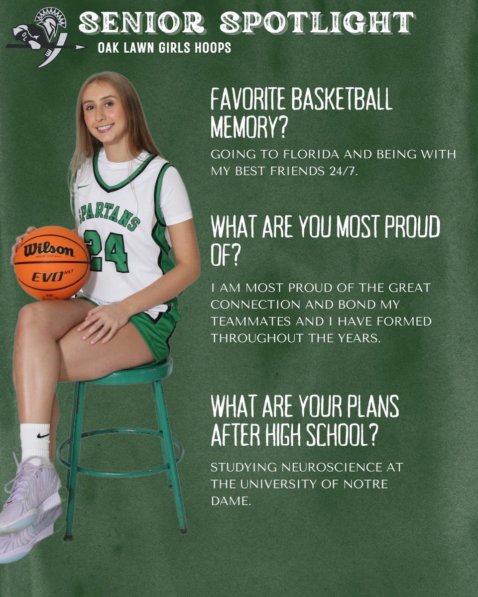 As we gear up for Senior Night this week, we’re excited to shine a spotlight on our nine incredible seniors. Next up in our senior spotlight series is Rihana Osmani.💚