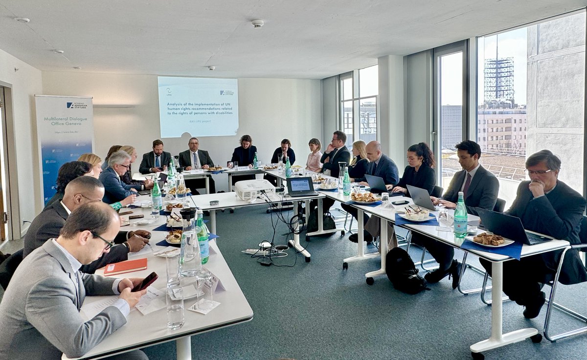 MD Geneva | Konrad-Adenauer-Foundation (@kasgeneva) on Twitter photo Today's policy dialogue with <a href="/URGthinktank/">Universal Rights Group</a> on the implementation of UN #humanrights recommendations on #personswithdisabilities clearly revealed the need for a more comprehensive approach on state level, more partnerships, incl. with OPDs & increased investments.
<a href="/GDS_Disability/">Global Disability Summit</a> Today's policy dialogue with <a href="/URGthinktank/">Universal Rights Group</a> on the implementation of UN #humanrights recommendations on #personswithdisabilities clearly revealed the need for a more comprehensive approach on state level, more partnerships, incl. with OPDs & increased investments.
<a href="/GDS_Disability/">Global Disability Summit</a>