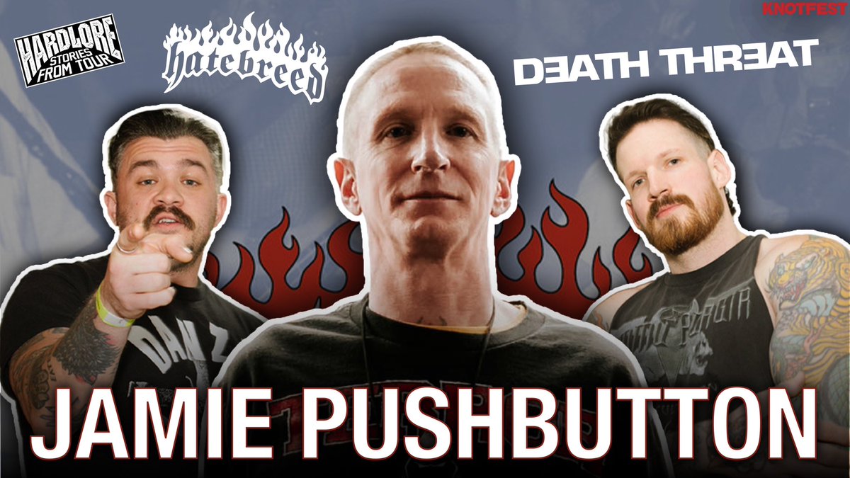 We’ve got a very special episode for you tomorrow…

Jamie Pushbutton, original drummer of Death Threat (“Last Dayz” / “Peace &amp; Security”) and mostly notably the drummer on Hatebreed’s groundbreaking debut album “Satisfaction is the Death of Desire.”