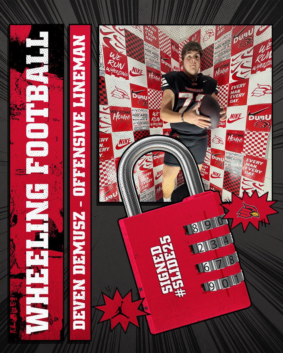 Wheeling U Football (@wheelingu_fb) on Twitter photo ๐ฅ๐ฏ| #SLIDE25 ๐ดโซ๏ธโช๏ธ
โ๐ผ| Deven Demusz
๐ฑ| <a href="/deven_demusz/">Deven Demusz</a>
๐| Archbishop Wood
๐จ| OL
๐| 6โ5 300
๐ฅ| ๐ฅ๐ฏ| #SLIDE25 ๐ดโซ๏ธโช๏ธ
โ๐ผ| Deven Demusz
๐ฑ| <a href="/deven_demusz/">Deven Demusz</a>
๐| Archbishop Wood
๐จ| OL
๐| 6โ5 300
๐ฅ|