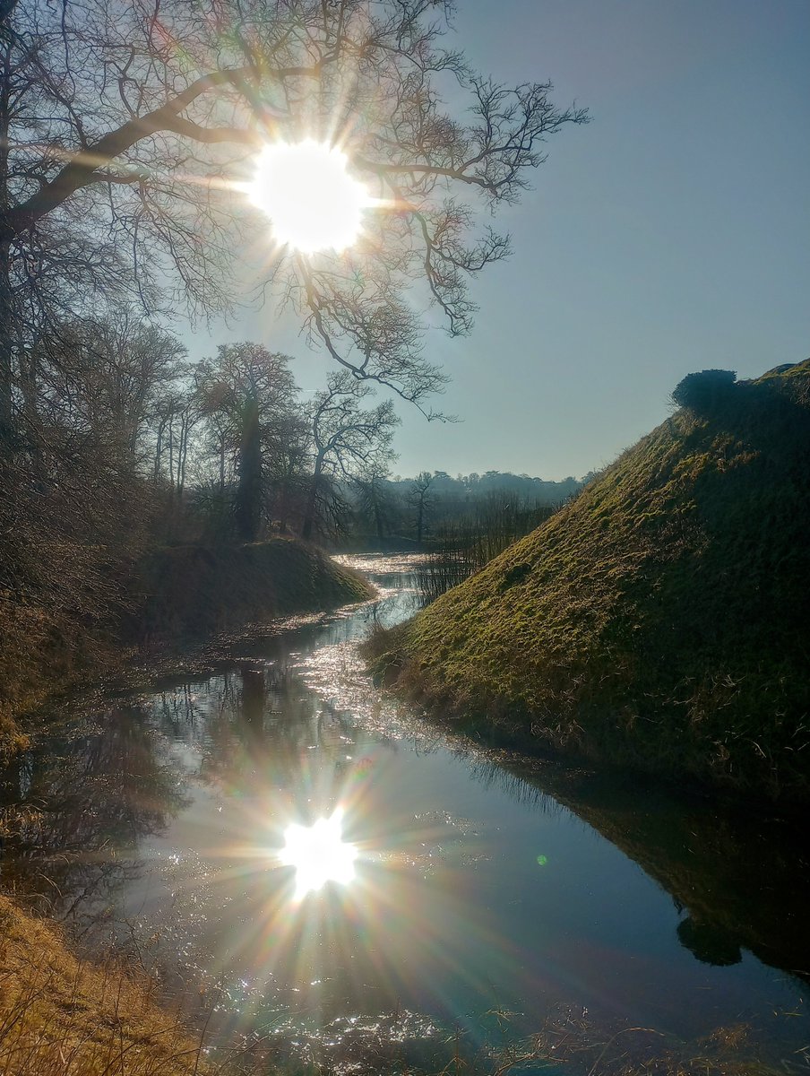 Unusually full moat at Berkhamsted Castle #Heritage #archit