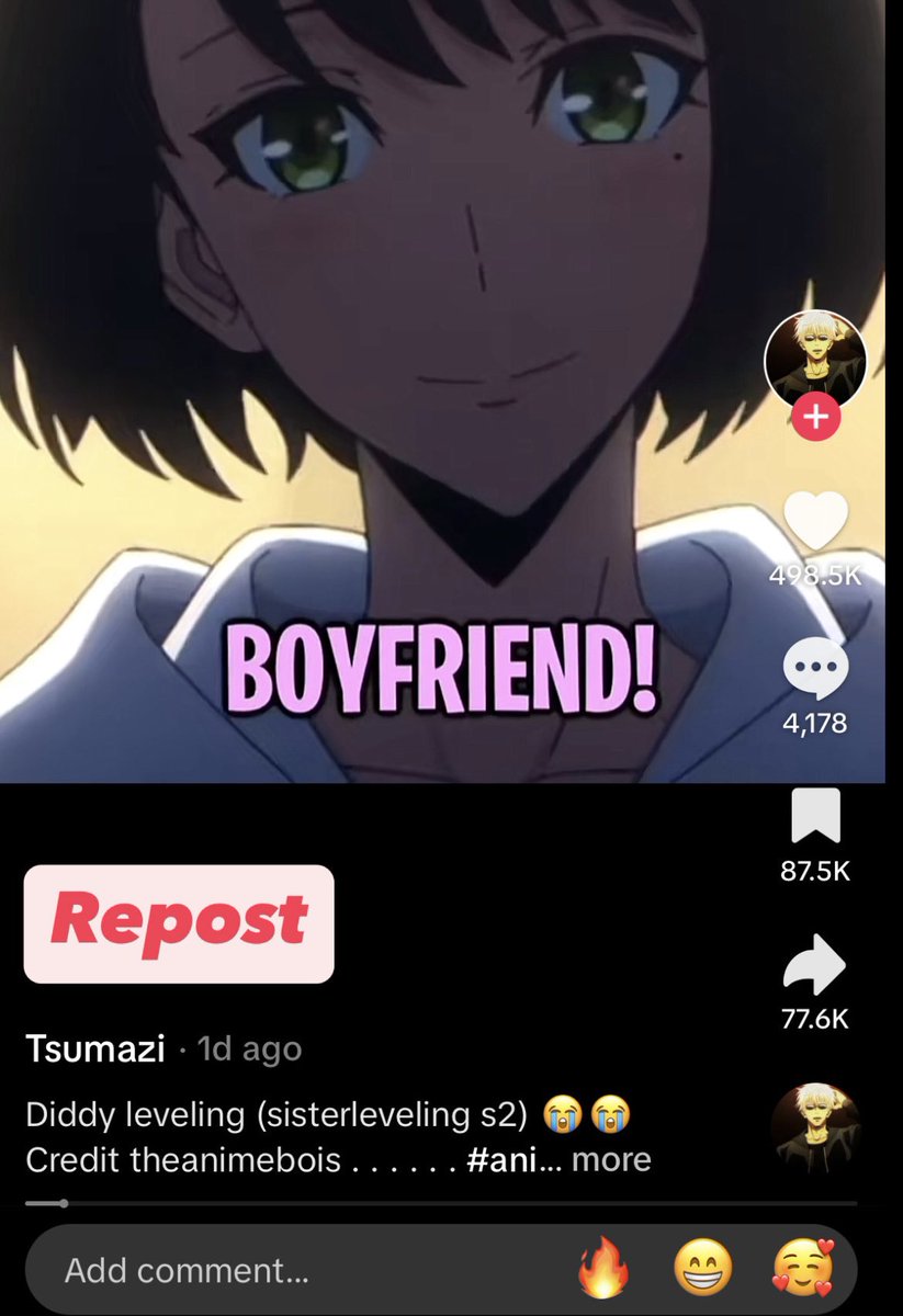 theanimeboiis's tweet photo. Maybe we just don’t understand how TikTok works, but how do accounts that repost our videos get 100x more viewership then when we post it to our actual TikTok?💀🫠 https://t.co/C3kFvz5POr
