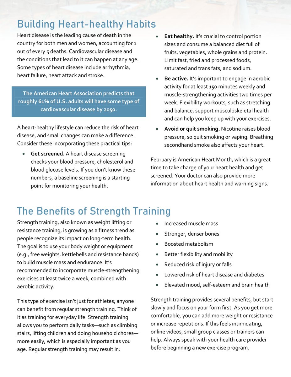 HRBenefitsInc's tweet photo. This month's Live Well, Work Well Newsletter explores the Mediterranean diet, heart-healthy habits and the benefits of strength training. #HRBenefits #LiveWellWorkWell #EmployeeBenefits #WellnessTips https://t.co/NORXuy6ZAF