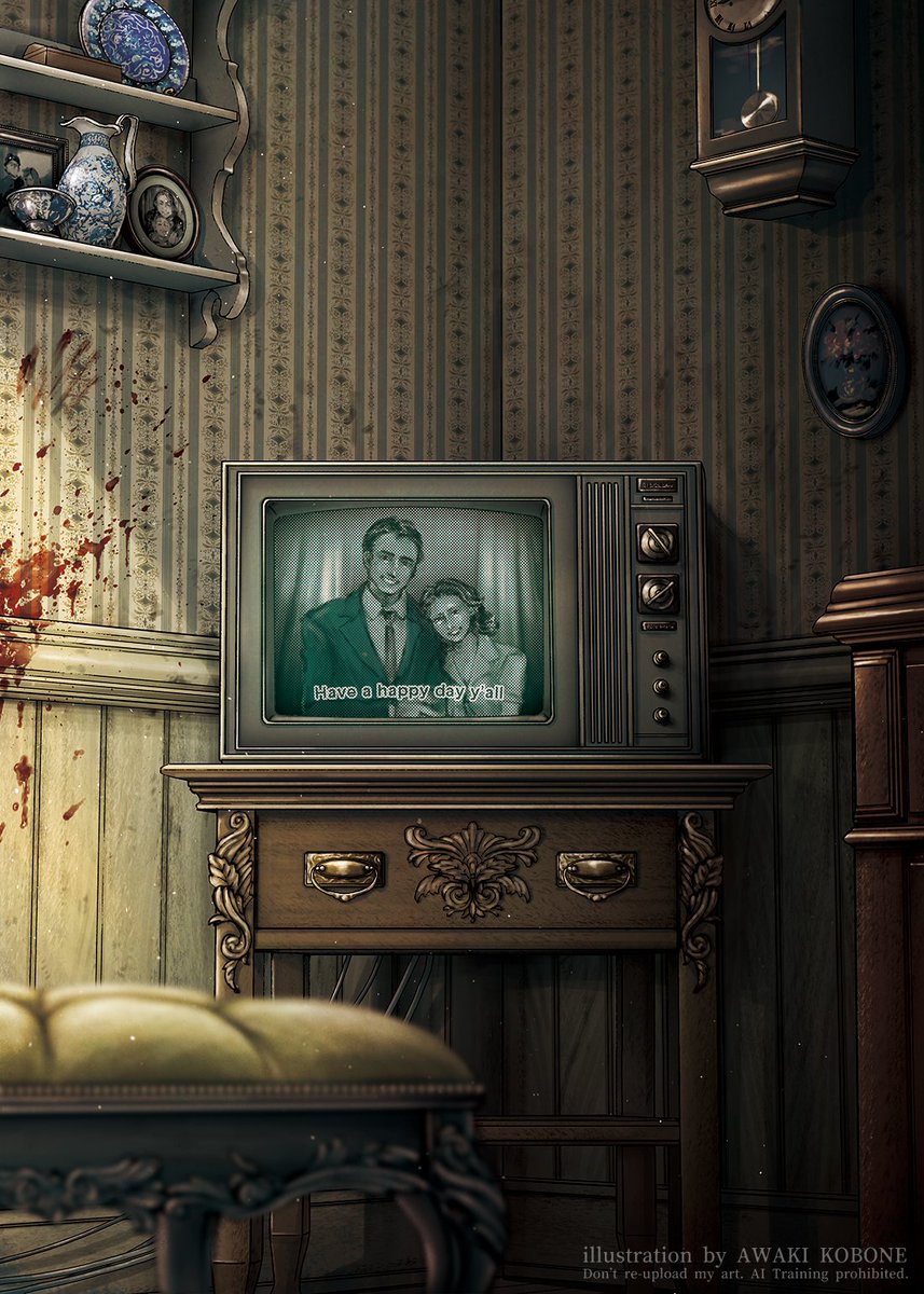 かわいい系の絵も好きですが、ホラー系の絵のお仕事もしたいという気持ち。