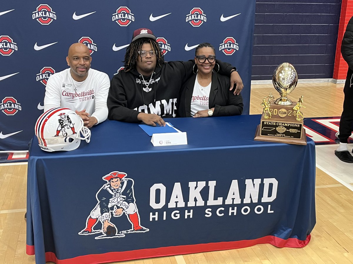 OHSPatsFootball (@ohspatsfootball) on Twitter photo Congrats to <a href="/_7KIRK7_/">Isaiah Kirk</a> for signing with <a href="/CvilleTigersFB/">Campbellsville Football</a>!! They got a good one!! #OaklandTN Congrats to <a href="/_7KIRK7_/">Isaiah Kirk</a> for signing with <a href="/CvilleTigersFB/">Campbellsville Football</a>!! They got a good one!! #OaklandTN
