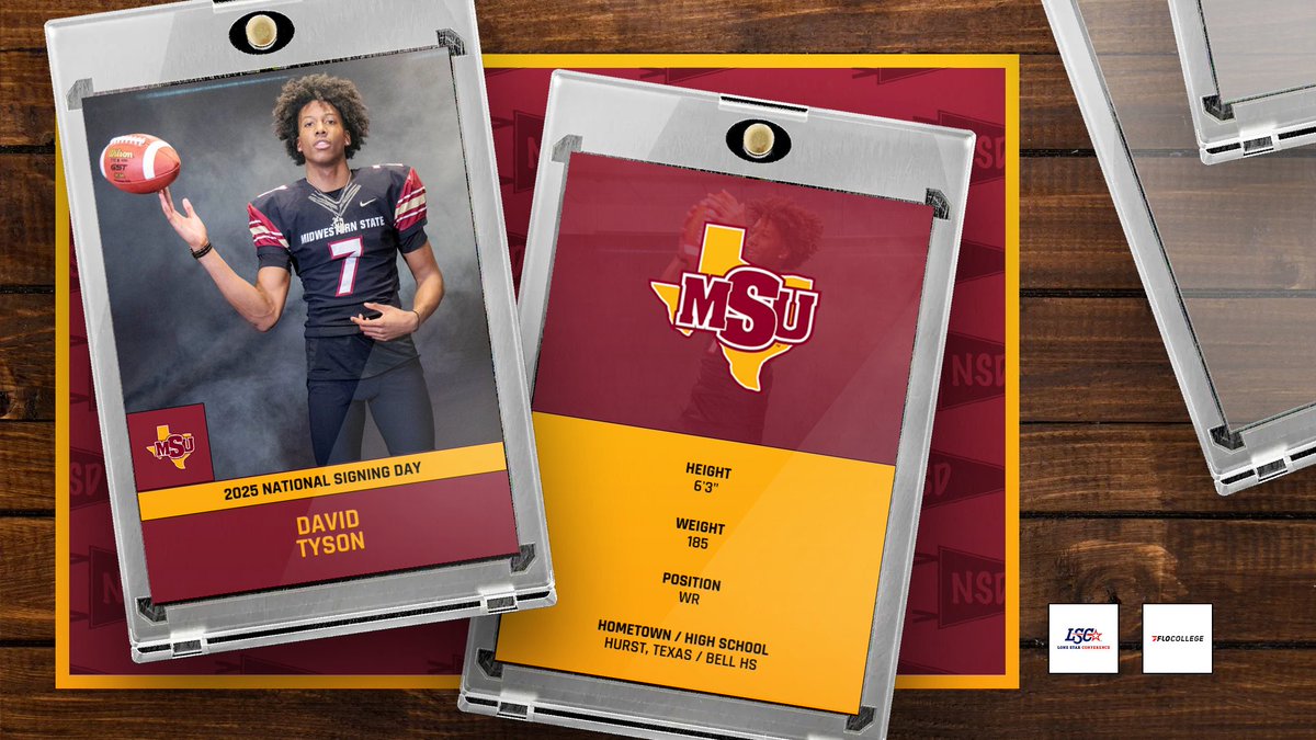 MSUMustangs's tweet photo. ✍️ Signed‼️
🏈 WR | 6'3" | 185
📍 Hurst, Texas
🏫 L.D. Bell HS

Welcome to the #StangGang, David! 🐎 https://t.co/sedWQmR1Av
