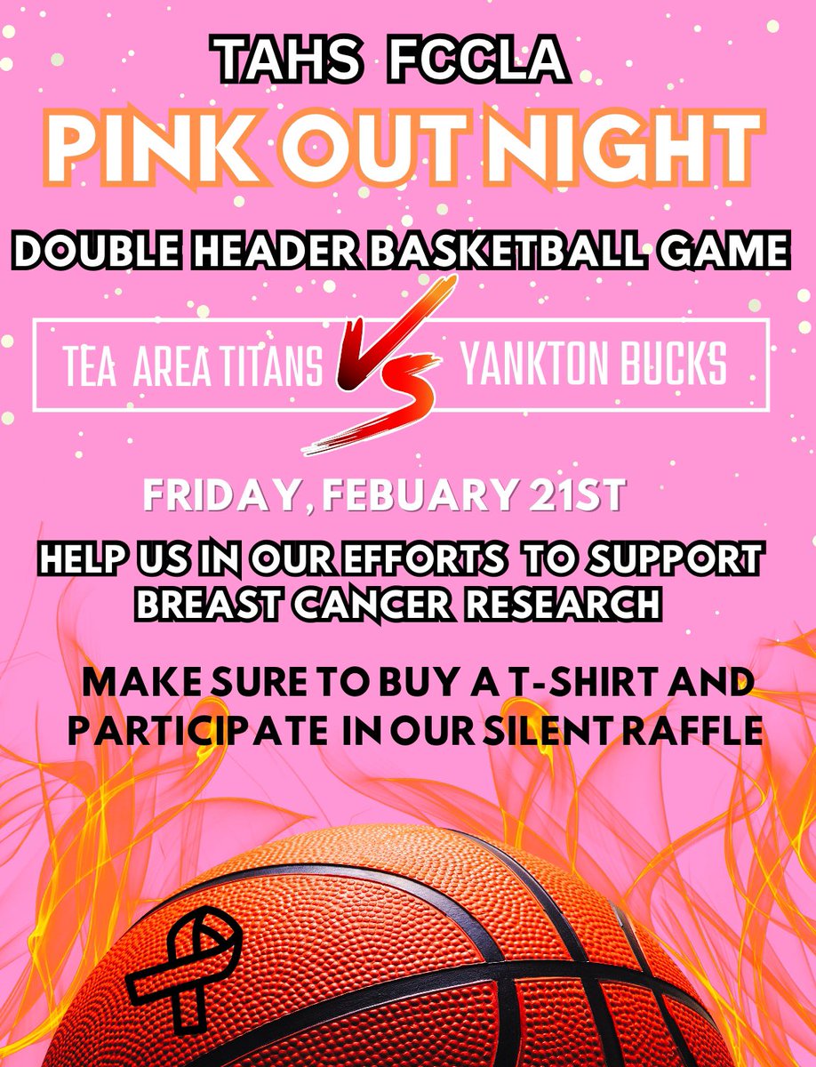 TAHS Pink Night - shirt orders open. octaneink.chipply.com/pinkout2025