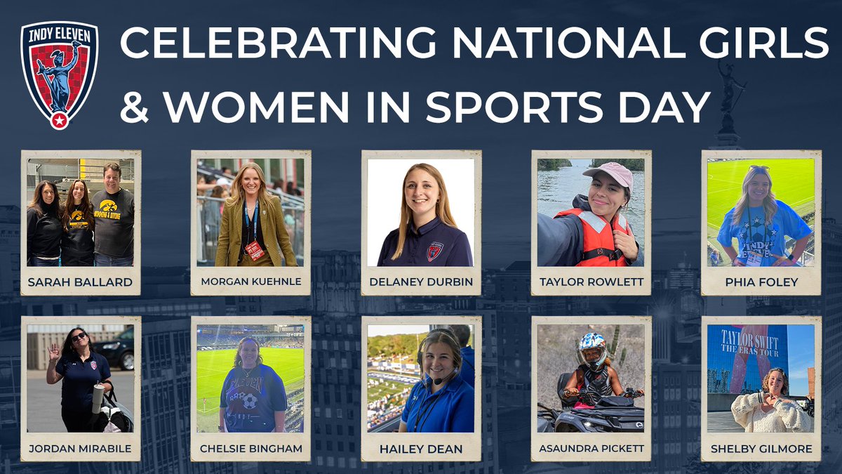 Shoutout to the amazing women of Indy Eleven! 🙌 ⚽ On National Girls &amp; Women in Sports Day, we celebrate YOU! Your hard work, passion, and leadership inspire us all — and we couldn’t be prouder to have you on our team. Keep crushing it, ladies! 🎉 #NGWSD #IndyEleven