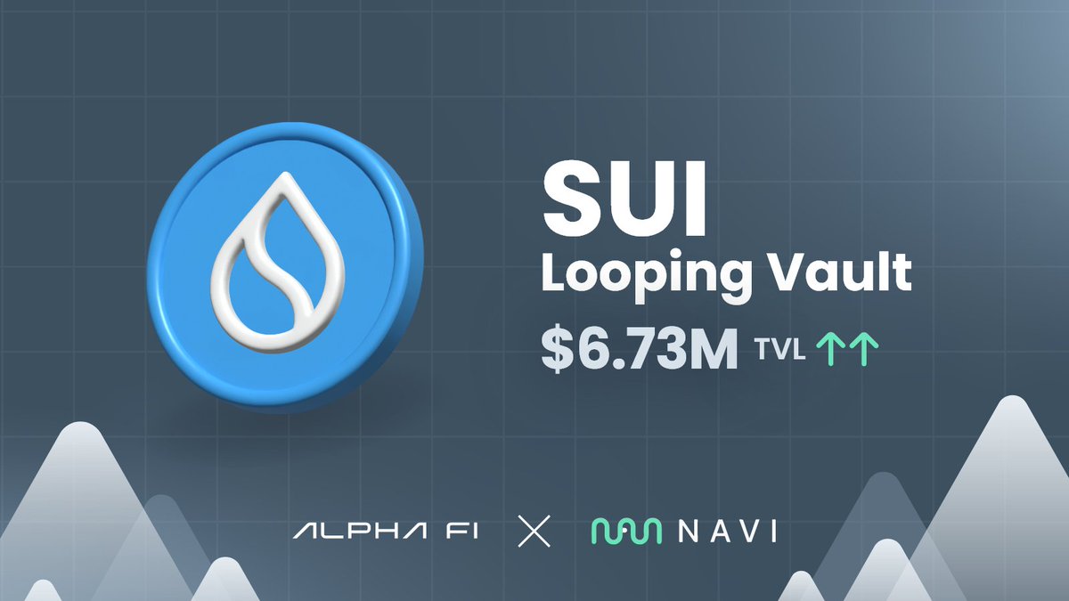 AlphaFiSUI's tweet image. From $0 to $6.73M TVL in 5 days.

Growth doesn't need fancy words when the product delivers. 

Highest yielding single-asset SUI vault on chain. That's why. 🌊
