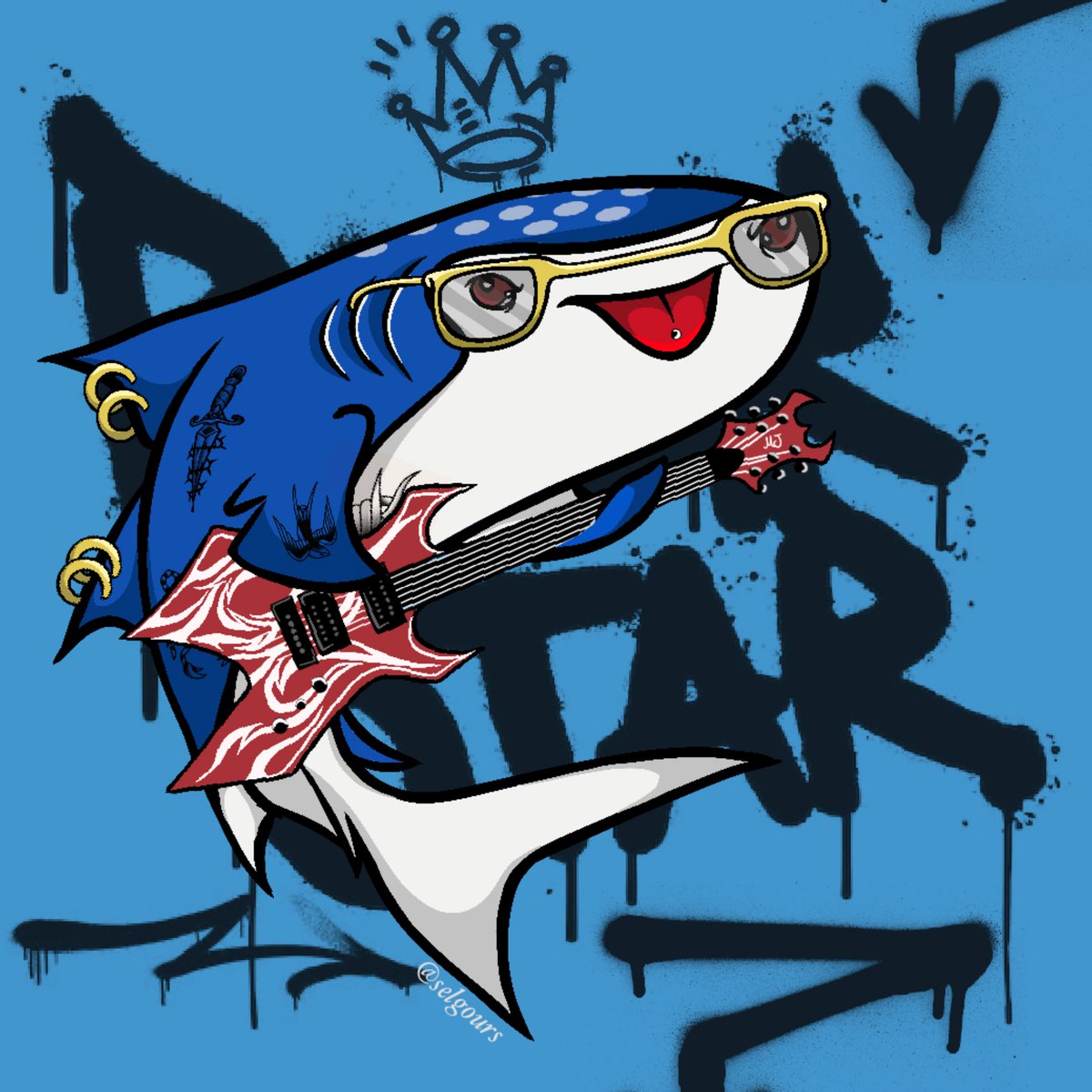 My submission is a rockstar 0_____0
<a href="/WhaleSharkNFTs/">Wandering Whale Sharks 0_______0</a>
#WWSArtContest