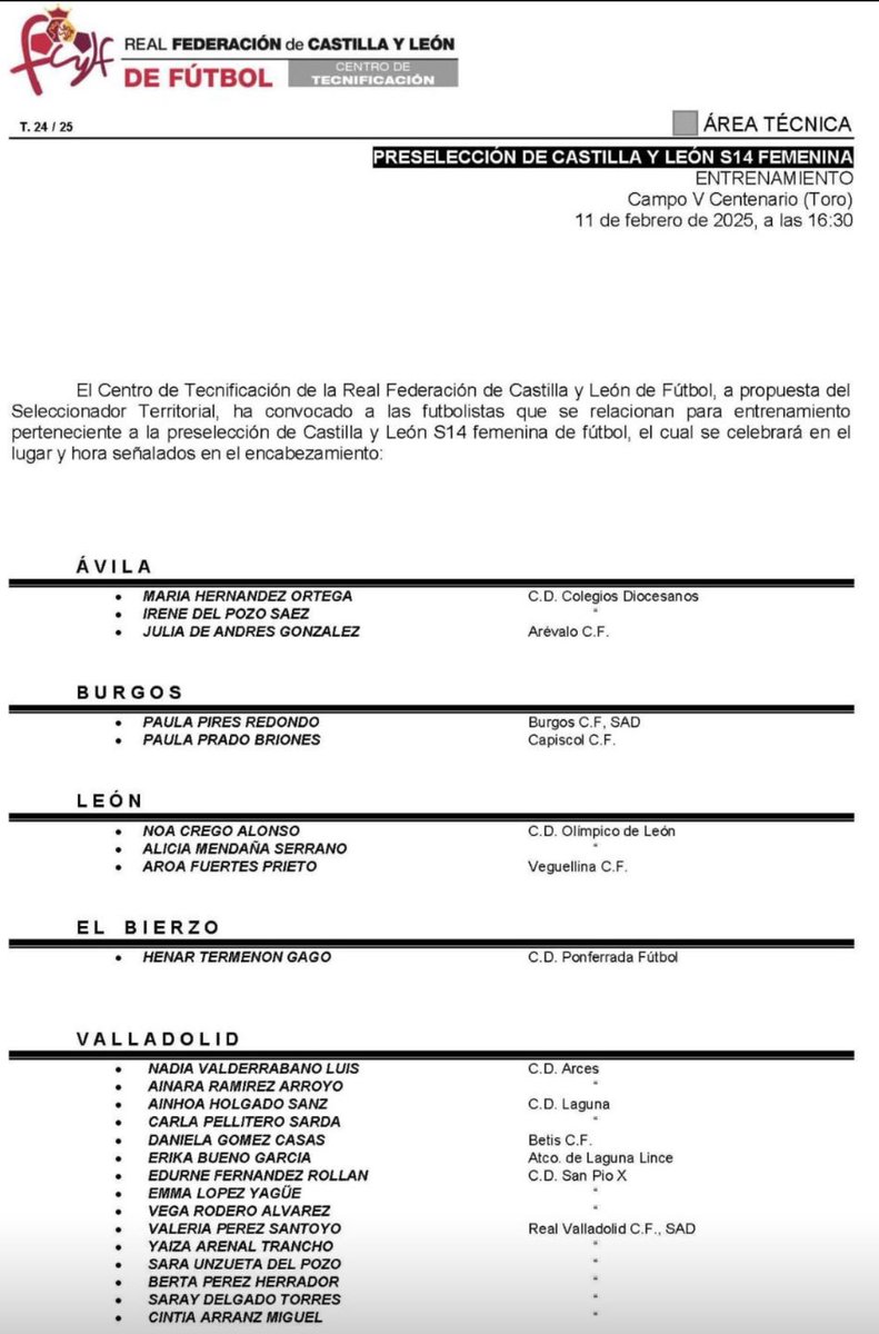 Feliz de volver con la <a href="/FCyLF/">RFCYLF</a> vamos <a href="/RVfemenino/">Real Valladolid Femenino</a> <a href="/RVcantera/">Cantera Real Valladolid</a> <a href="/realvalladolid/">Real Valladolid C.F.</a>