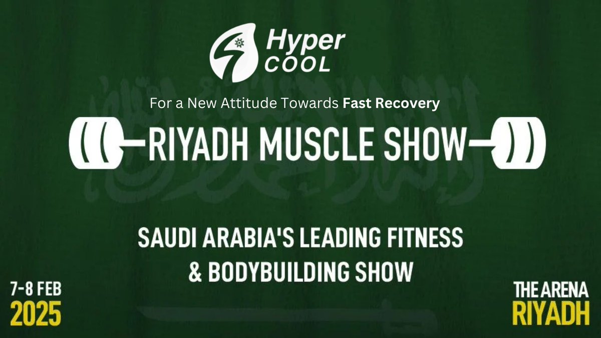 HypercoolSA's tweet image. 🎯 Join us at the Riyadh Muscle Show!
📅 February 7-8, 2025 | 📍 The Arena, Riyadh | Booth L52
Discover the latest fast recovery solutions with Hyper Cool! 💪❄️
#HyperCool #RiyadhMuscleShow #FastRecovery #IceBath #ColdPlunge